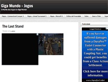Tablet Screenshot of jogos.gigamundo.com